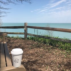 Hansa Coffee Roasters - Lake Bluff - Take it down to the beach for an amazing view!