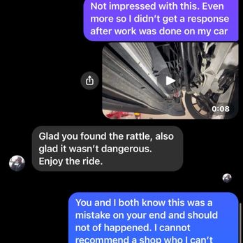 Advanced Performance - Conversation with the shop after work was done - Auto Repair Near Me - Clinton Township, Michigan