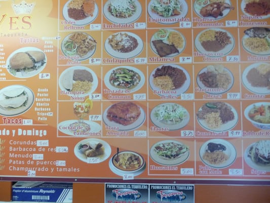 Menu photo 2 Tres Reyes Portland, OR