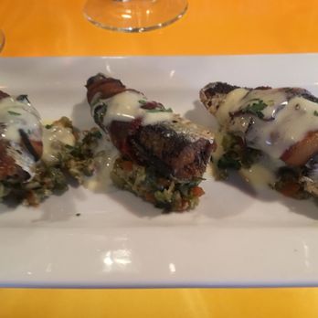 Elements Tapas - Bacon wrapped sardines. Yum! - Lounges Near Me - Medford, Oregon