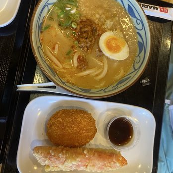 Marugame Udon - Tontoksu  Croquette  Crab tempura - Japanese Near Me - Honolulu, Hawaii