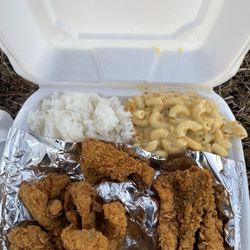 Kay’s Citrine Soul Food - Catfish, jasmine rice, mac n cheese