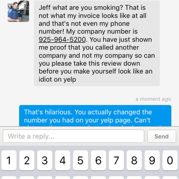 Keyless Pro Locksmith - He changed his phone number on his help page...more proof in other photos...very shady guy... - Keys & Locksmiths Near Me - Antioch, California