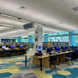 Broward County Libraries - Computer workstations.