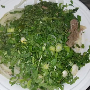Pho Ever - Gardena - My  togo noodles and meat on the side with extra green onion, onion and cilantro - Vietnamese Near Me - Gardena, California