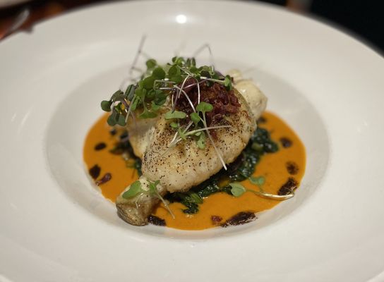 Photo of Cafe Bastille - San Francisco, CA, US. Pan seared branzino