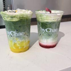 byChae - Mango Sticky Rice Matcha & Strawberry Matcha