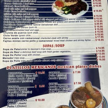 El Espino Restaurant - Menu as of December 2024 - Salvadoran Near Me - Baldwin Park, California El Espino Restaurant - Menu as of December 2024 - Salvadoran Near Me - Baldwin Park, California