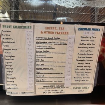 Thang's French Coffee & Bubble Tea - Juice Bars & Smoothies Near Me - Honolulu, Hawaii