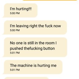 Text my boyfriend was sending me from inside the room asking for help because he was in such bad pain from their neglect!!!! Text my boyfriend was sending me from inside the room asking for help because he was in such bad pain from their neglect!!!!