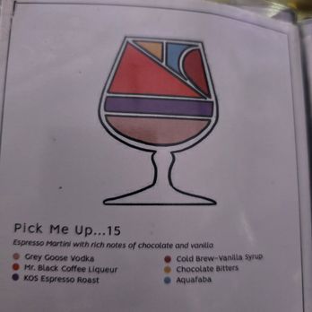 Thrive - Drink menu - Cocktail Bars Near Me - Orlando, Florida