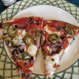 Pepperoni, mushroom, Jalapeno Pepperoni, mushroom, Jalapeno