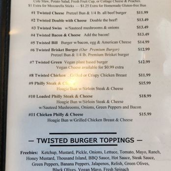 Twisted Burger Diner - Menu 7/2024 - American Near Me - Flint, Michigan