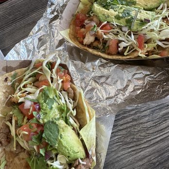 Oscars Mexican Seafood - Skirt Steak Taco (Left) and Taco Especial (Right) - Mexican Near Me - San Diego, California
