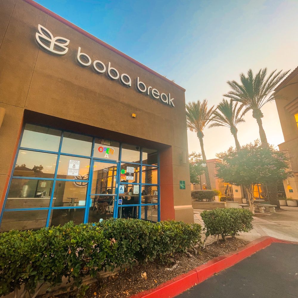 Boba Break Tea House - Outside exterior! Located next to Han's BBQ Teriyaki - Bubble Tea Near Me - Chino, California Boba Break Tea House - Outside exterior! Located next to Han's BBQ Teriyaki - Bubble Tea Near Me - Chino, California