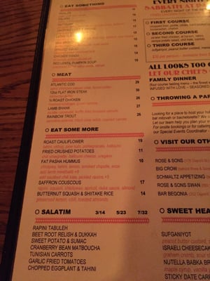 Menu photo 6 Fat Pasha Toronto, ON