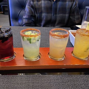 Perla Azul - Margarita flight - Seafood Near Me - La Habra, California