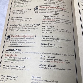Cowboy Cafe - Menu - Breakfast & Brunch Near Me - Roswell, New Mexico