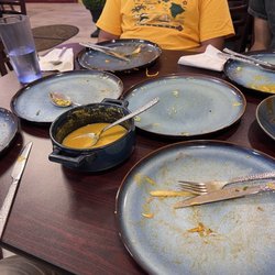 Kamana Nepali Cuisine - Empty plates Food is so good