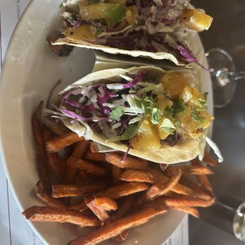 Warehouse No. 1 Restaurant - Mahi Tacos with grilled pineapple Yum!! - Seafood Near Me - Monroe, Louisiana