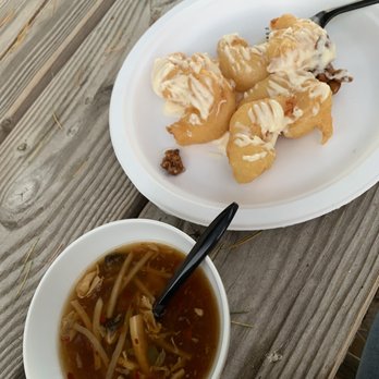Golden Star - Walnut shrimps (I attempted to drizzle sauce), and hot and sour soup. - Chinese Near Me - Redding, California Golden Star - Walnut shrimps (I attempted to drizzle sauce), and hot and sour soup. - Chinese Near Me - Redding, California