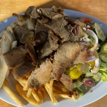 Spiro's Mediterranean Cuisine - Gyro platter. So good! - Mediterranean Near Me - Coronado, California