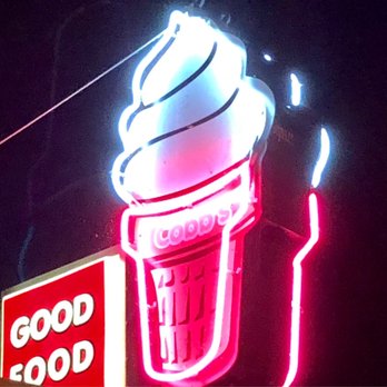 Cobbs Drive-In - a neon ice cream cone - Ice Cream & Frozen Yogurt Near Me - Sandusky, Ohio