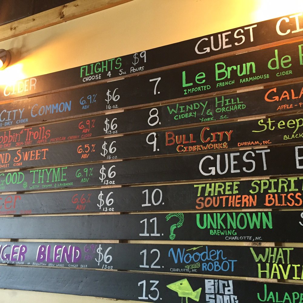 Red Clay Ciderworks - Cider and beer both! They also offer iced coffee on nitro, NC wines, bottled kombucha, and bottled local soda. - Cideries Near Me - Charlotte, North Carolina Red Clay Ciderworks - Cider and beer both! They also offer iced coffee on nitro, NC wines, bottled kombucha, and bottled local soda. - Cideries Near Me - Charlotte, North Carolina