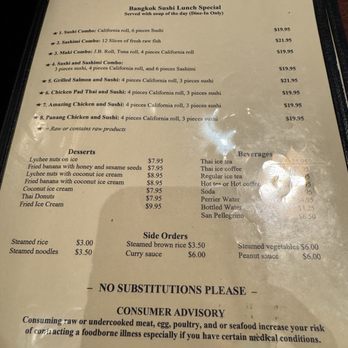 Bangkok Sushi - Menu - Sushi Bars Near Me - Lutz, Florida Bangkok Sushi - Menu - Sushi Bars Near Me - Lutz, Florida