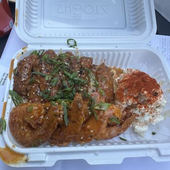 Shootz - Kimchi Butter Katsu Chicken and Shrimp plate - Hawaiian Near Me - Whittier, California Shootz - Kimchi Butter Katsu Chicken and Shrimp plate - Hawaiian Near Me - Whittier, California