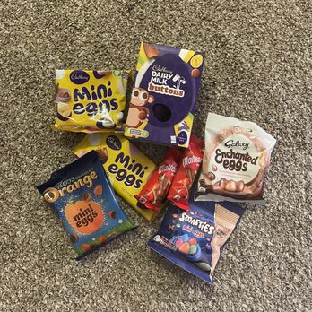 Ackroyd's Scottish Bakery - All my favorite UK-based chocolate brands but MAKE IT EASTER! Cadbury Dairy Milk, Smarties, Maltesers, Terry's Chocolate Orange, Galaxy! - Bakeries Near Me - Redford, Michigan
