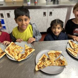 Pizza day at camp