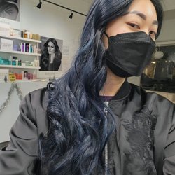 Smokey Denim Blue under indoor lighting