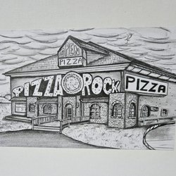 Pizza the Rock - This is a free hand sketch of Pizza The Rock
