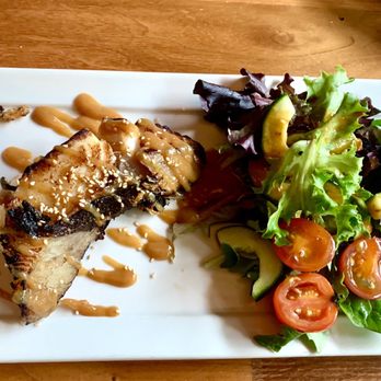 Momiji - Black Cod Kasuzuke was small, salty with pronounced sake taste. Comes with a small side salad  $16.   3* - Japanese Near Me - Seattle, Washington