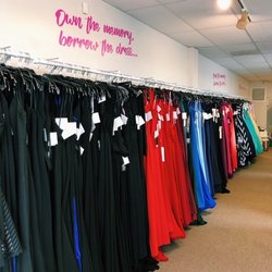 Charlotte's Closet - Inside our showroom location showing some of our dresses!