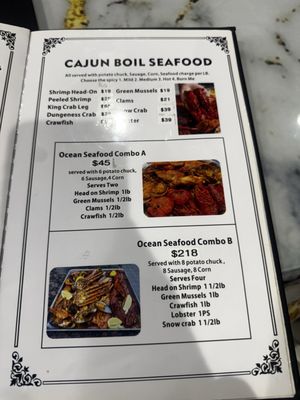 Menu photo 4 Ocean Seafood Boil Las Vegas, NV