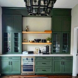 Plowman Kitchen and Bath - New cabinetry on the top, cabinet painting on the bottom. You may not have to do a full kitchen remodel to get the kitchen you deserve.