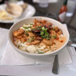 A Lowcountry Backyard - SHRIMP AND GRITS