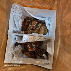 Chick N Roll - Spicy soy garlic and sweet and savory wings