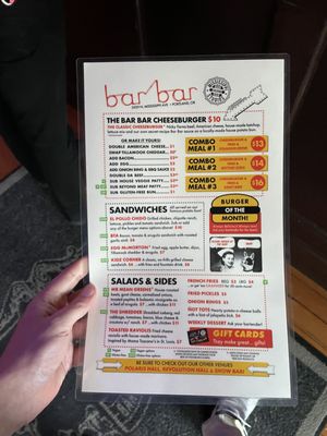 Menu photo 2 Bar Bar Portland, OR Menu photo 2 Bar Bar Portland, OR