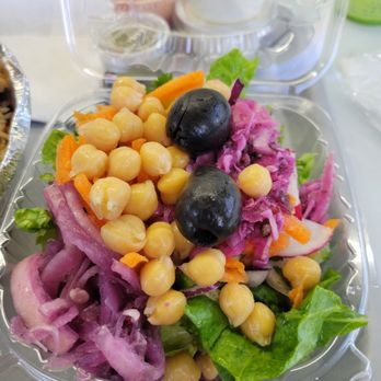 Halal Doner Kabab - Side Salad - Halal Near Me - Flushing, New York