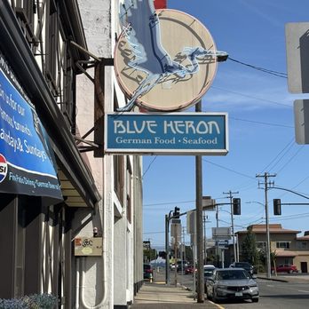 Blue Heron Bistro - Sign - Seafood Near Me - Coos Bay, Oregon Blue Heron Bistro - Sign - Seafood Near Me - Coos Bay, Oregon