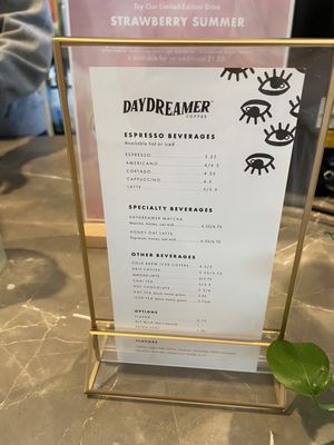 Menu photo 1 Daydreamer Coffee Phoenix, AZ Menu photo 1 Daydreamer Coffee Phoenix, AZ