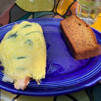 Blue Heaven - Florida Pink Shrimp Omelete - Breakfast & Brunch Near Me - Key West, Florida