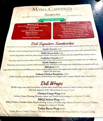 Menu photo 5 Mama Carpino's Italian Apple Valley, CA Menu photo 5 Mama Carpino's Italian Apple Valley, CA