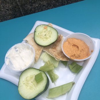 The Anchor - Mezze plate for $8.99 (note the shards of celery we were served) - Beer Gardens Near Me - Charlestown, Massachusetts The Anchor - Mezze plate for $8.99 (note the shards of celery we were served) - Beer Gardens Near Me - Charlestown, Massachusetts