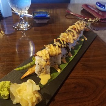 9 Thai Sushi - The "Black" Shrimp Tempura roll - Sushi Bars Near Me - Estero, Florida