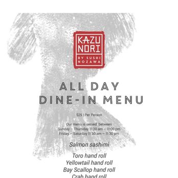 KazuNori | Koreatown - Dine LA All Day Menu - Sushi Bars Near Me - Los Angeles, California