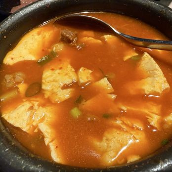 Master Kim's Korean BBQ 3 - Spicy tofu beef soup - Korean Near Me - Las Vegas, Nevada Master Kim's Korean BBQ 3 - Spicy tofu beef soup - Korean Near Me - Las Vegas, Nevada